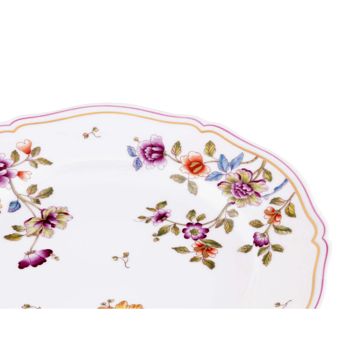 Ginori 1735 Granduca Coreana Flat Plate, Flowers, view 3