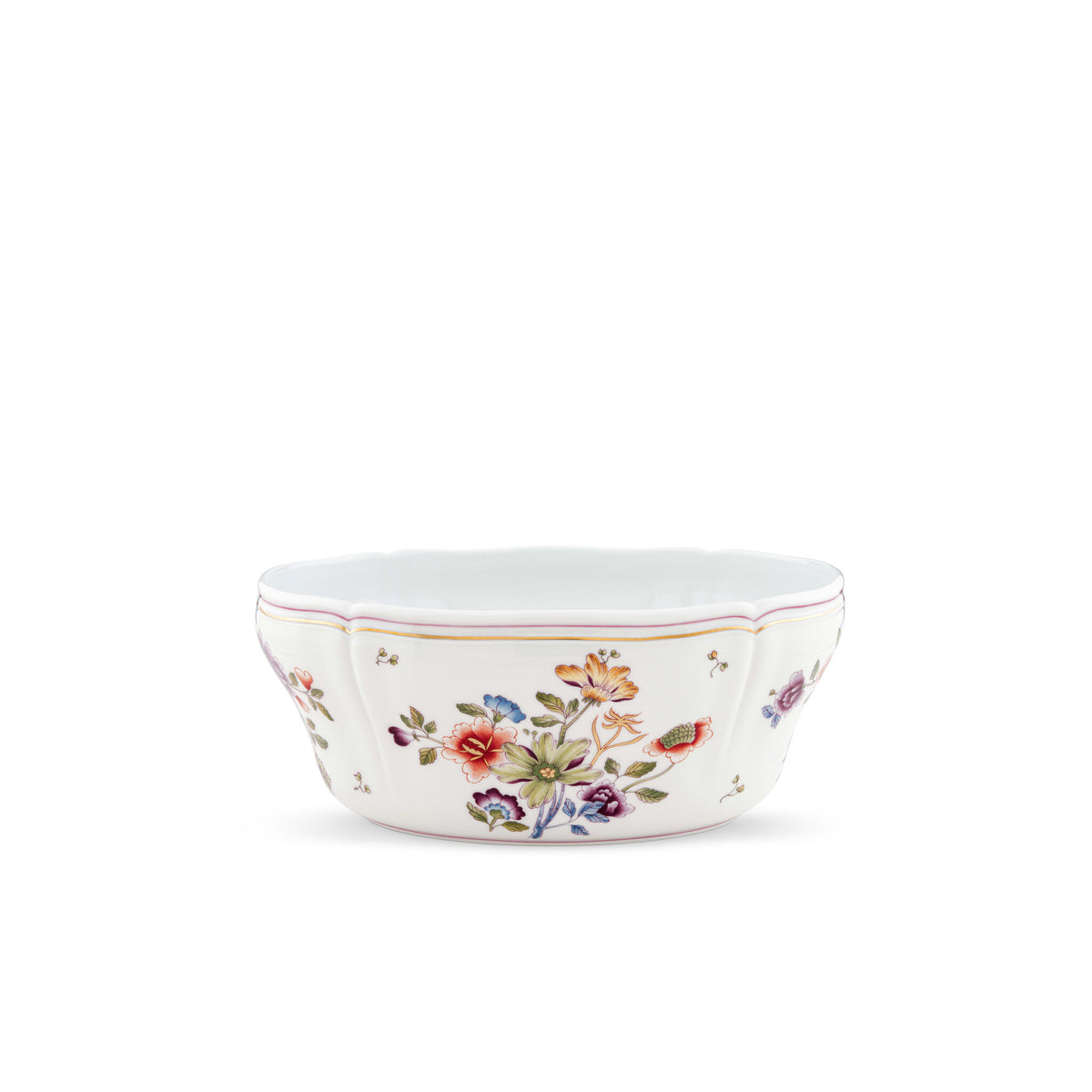 Ginori 1735 Granduca Coreana Salad Bowl, Flowers