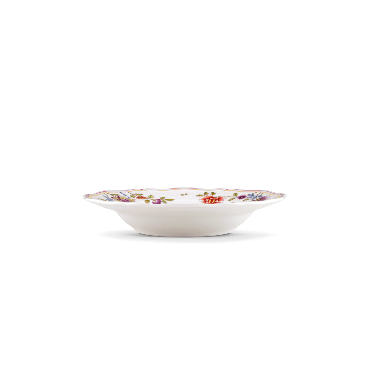 Ginori 1735 Granduca Coreana Soup Plate, Flowers, view 4