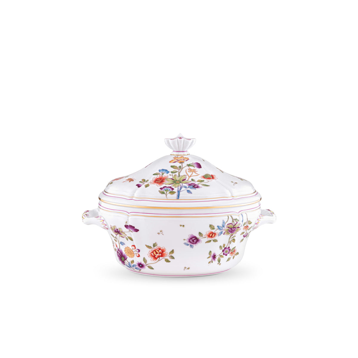 Ginori 1735 Granduca Coreana Tureen, Flowers