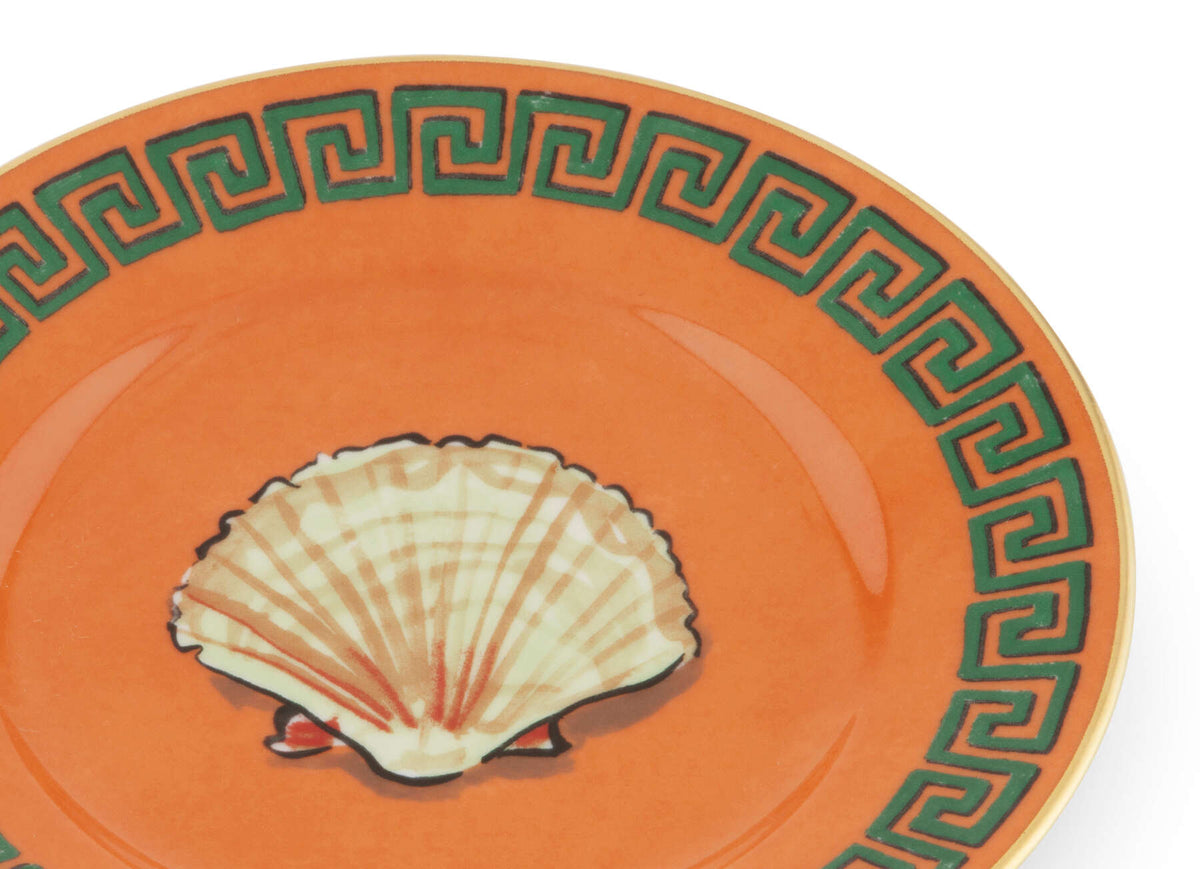 Ginori 1735 Il Viaggio di Nettuno Bread Plate, Rock Orange, view 3