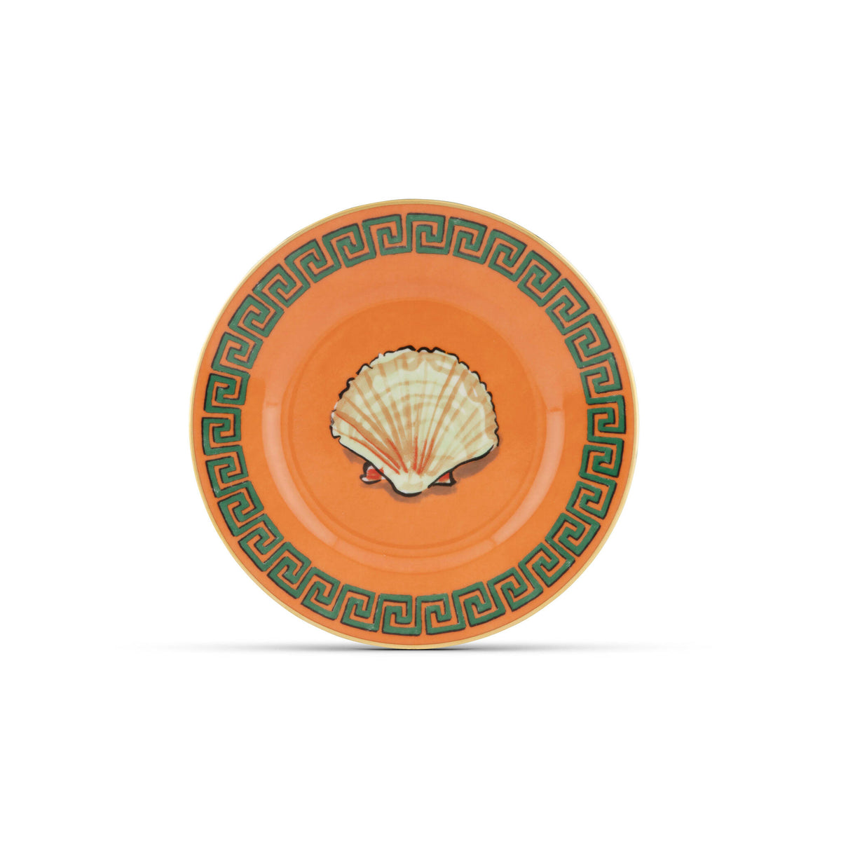 Ginori 1735 Il Viaggio di Nettuno Bread Plate, Rock Orange