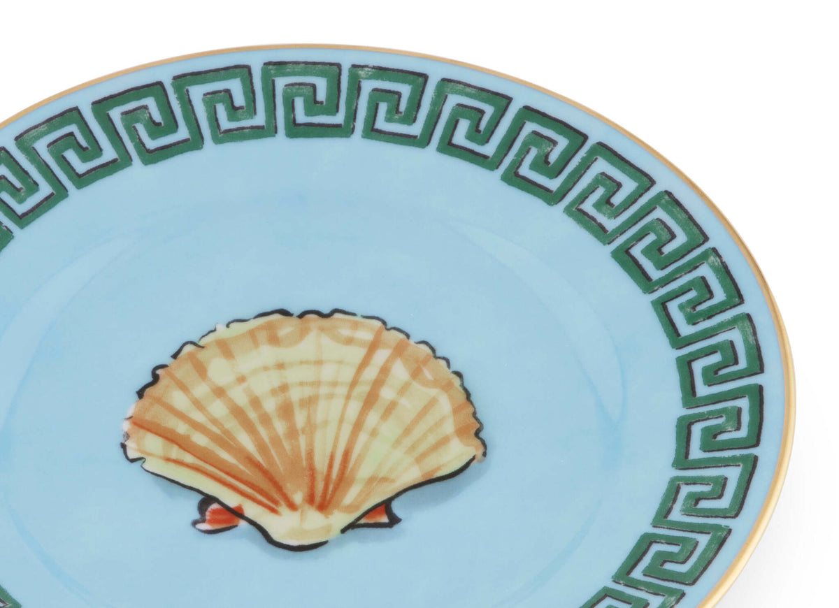 Ginori 1735 Il Viaggio di Nettuno Bread Plate, Sea Blue, view 3