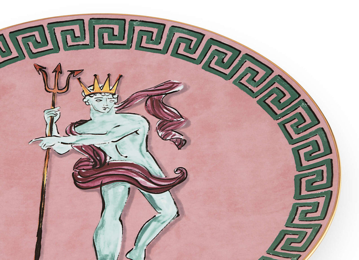 Ginori 1735 Il Viaggio di Nettuno Centerpiece and Charger Plate, Pink, view 3