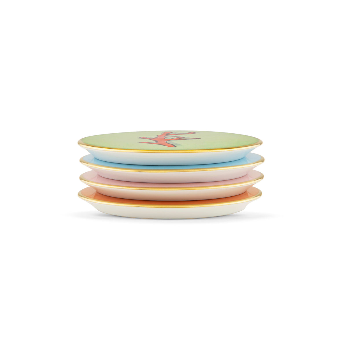 Ginori 1735 Il Viaggio di Nettuno Coasters, Multi Decoration, Set of 4, view 4
