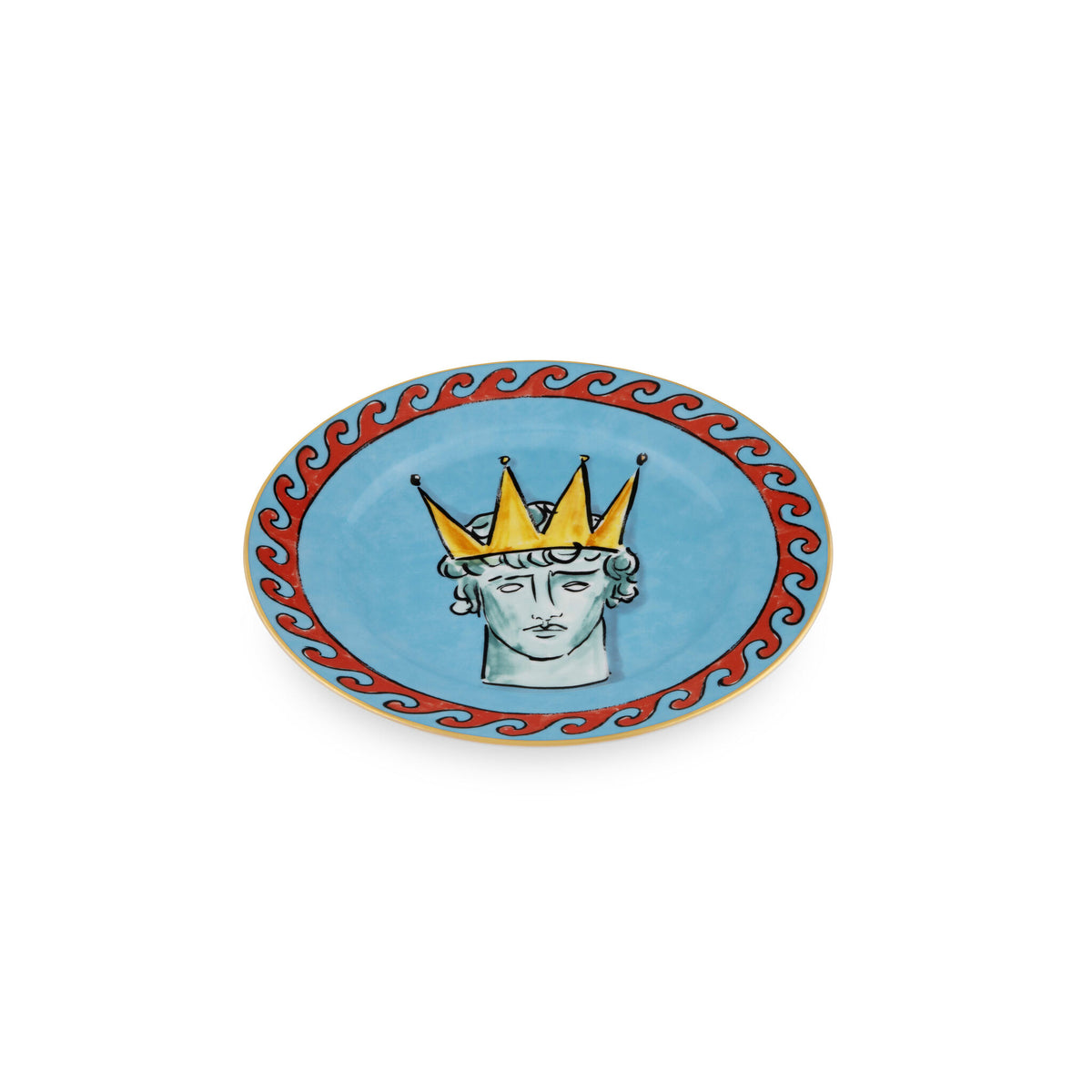 Ginori 1735 Il Viaggio di Nettuno Flat Plate, Sea Blue, view 2