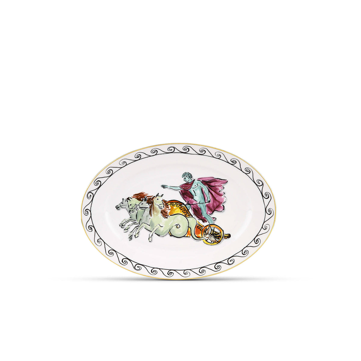 Ginori 1735 Il Viaggio di Nettuno Large Oval Platter, White