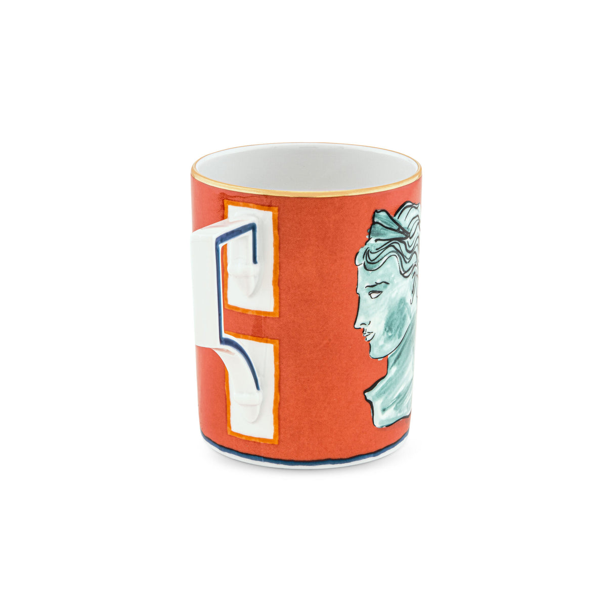 Ginori 1735 Il Viaggio di Nettuno Mug, Red Coral, view 2