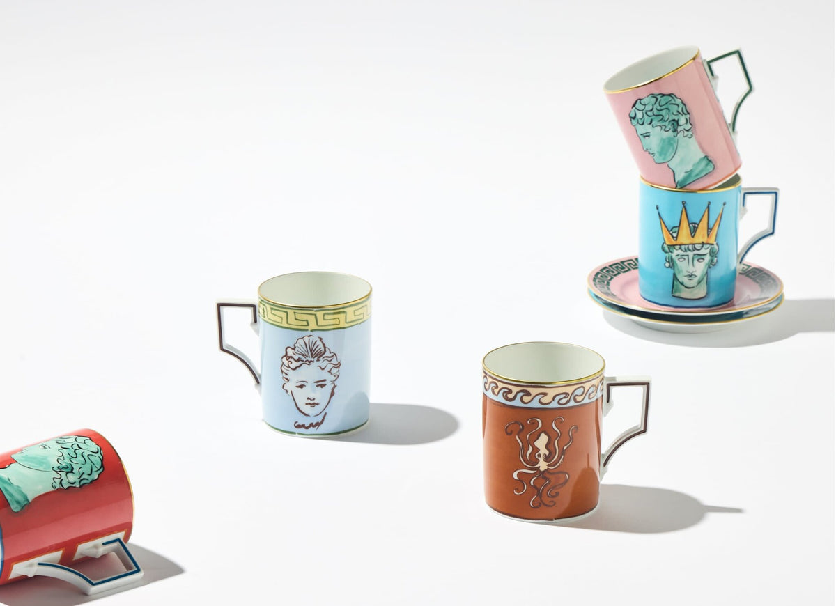 Ginori 1735 Il Viaggio di Nettuno Mug, Terracotta, view 5