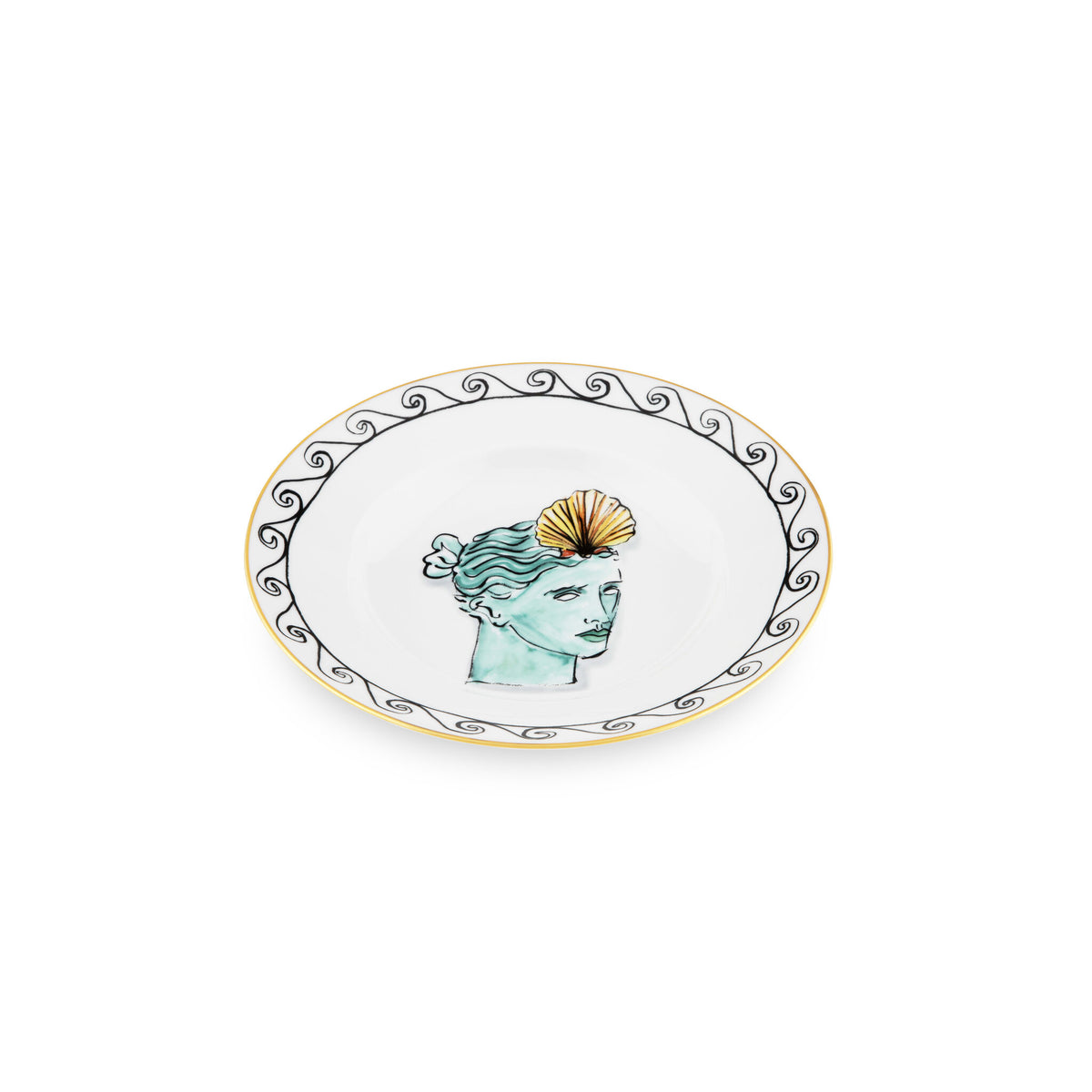 Ginori 1735 Il Viaggio di Nettuno Soup Plate, White, view 2
