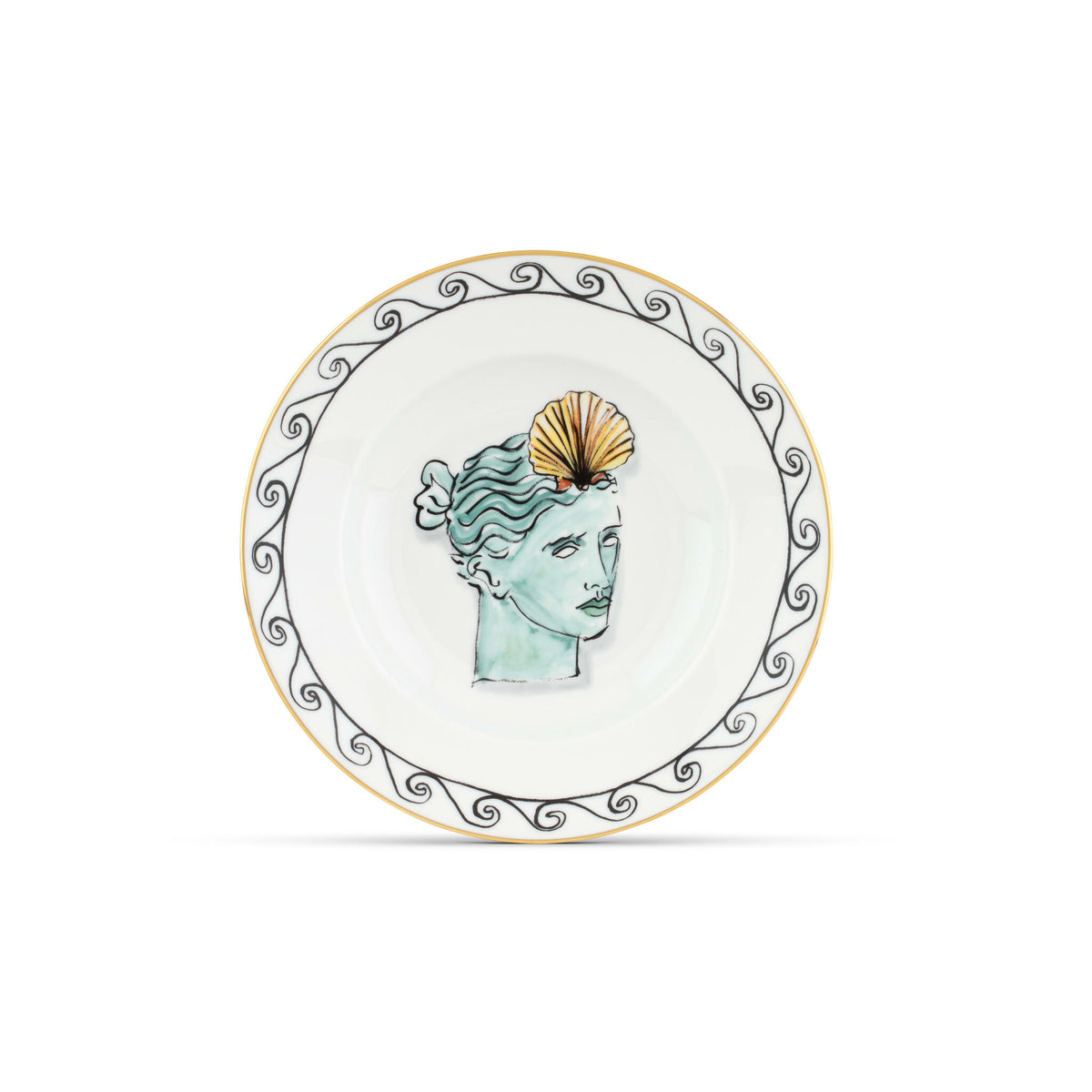 Ginori 1735 Il Viaggio di Nettuno Soup Plate, White