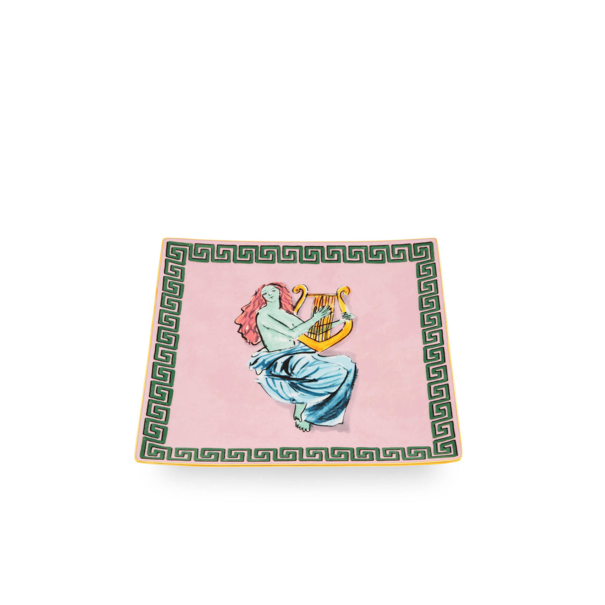 Ginori 1735 Il Viaggio di Nettuno Square Change Tray, Pink, view 2