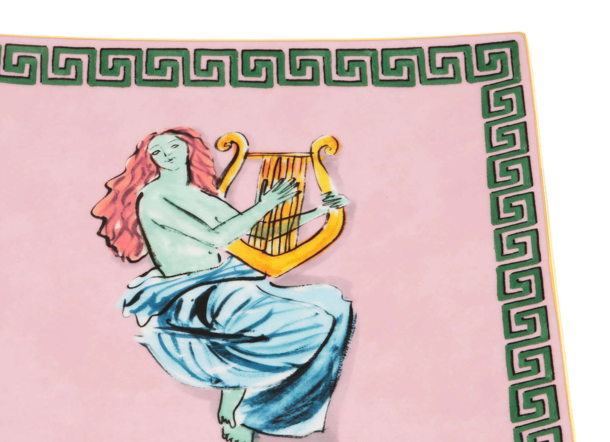 Ginori 1735 Il Viaggio di Nettuno Square Change Tray, Pink, view 3