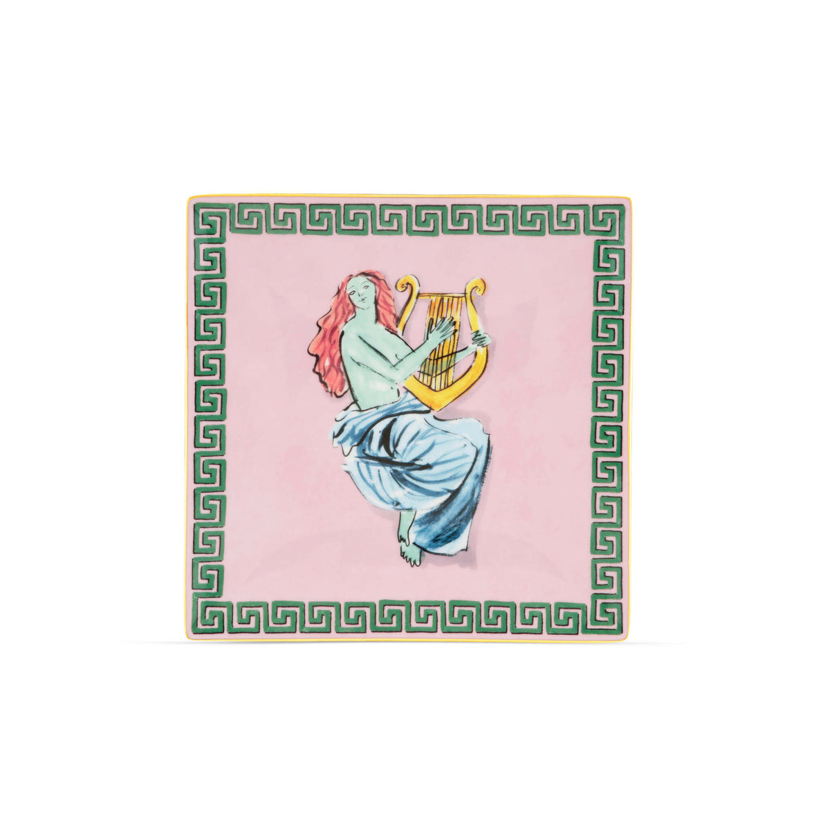 Ginori 1735 Il Viaggio di Nettuno Square Change Tray, Pink