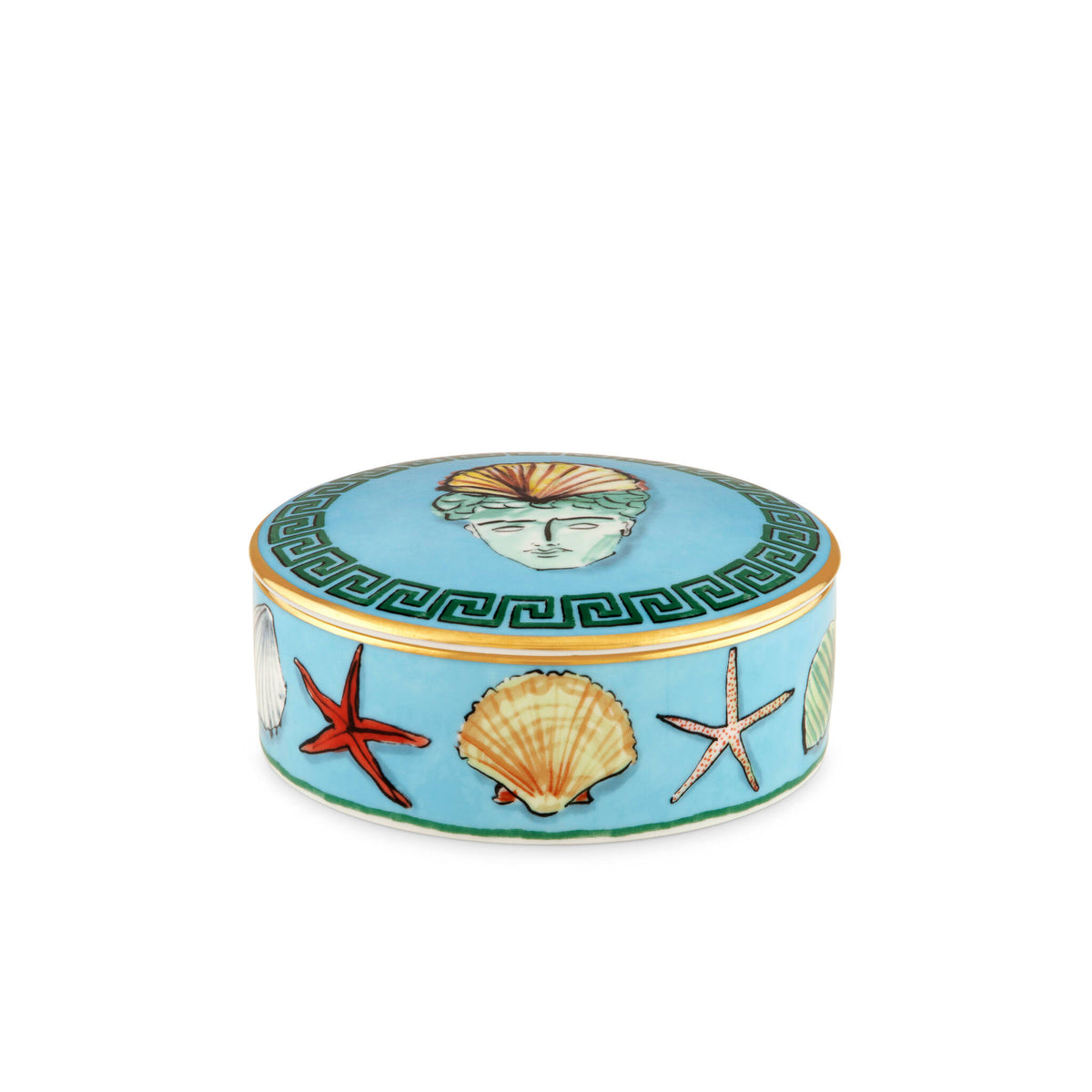 Ginori 1735 Il Viaggio di Nettuno Trinket Box, Sea Blue