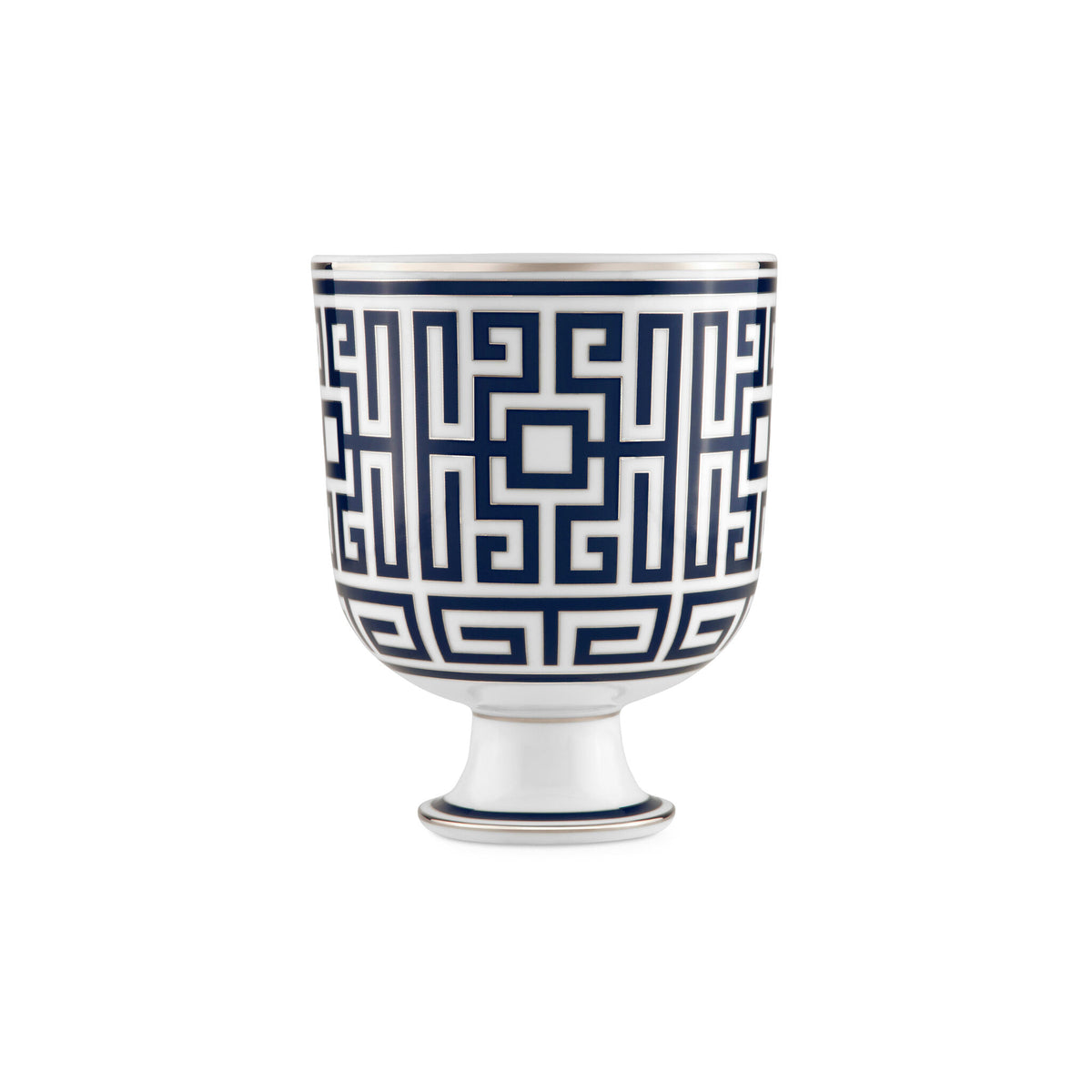 Ginori 1735 Labirinto Cachepot Vase, Zaffiro