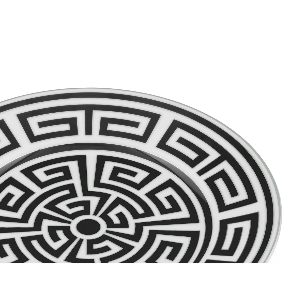 Ginori 1735 Labirinto Dessert Plate, Black, view 3