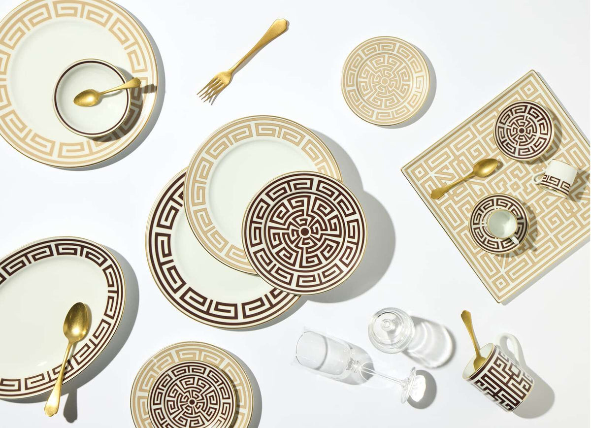 Ginori 1735 Labirinto Dessert Plate, Ebano, view 6