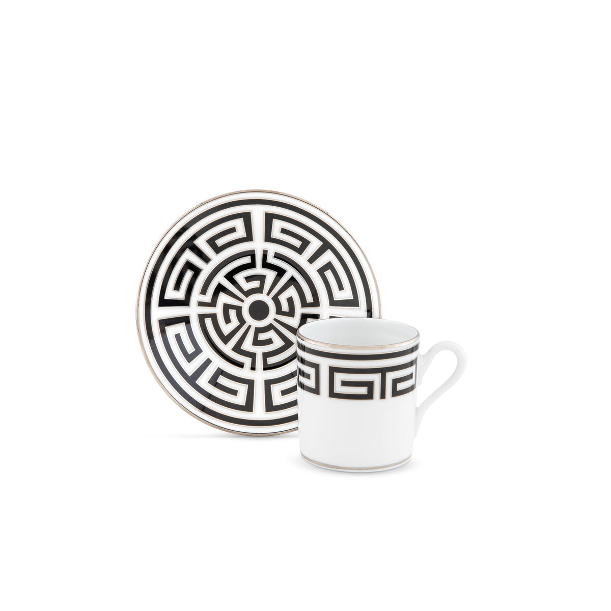 Ginori 1735 Labirinto Espresso Cup, Black, view 3