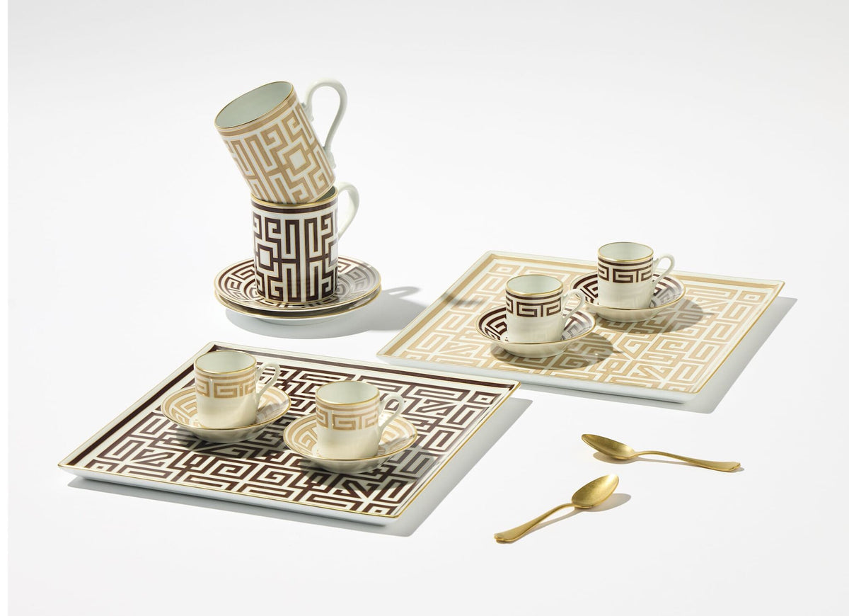 Ginori 1735 Labirinto Espresso Cup, Ebano, view 6