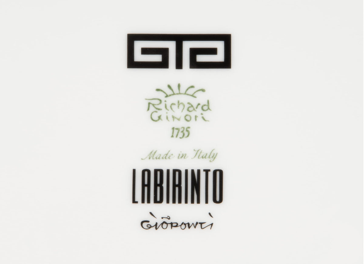 Ginori 1735 Labirinto Gio Ponti Bowl, Black, view 4