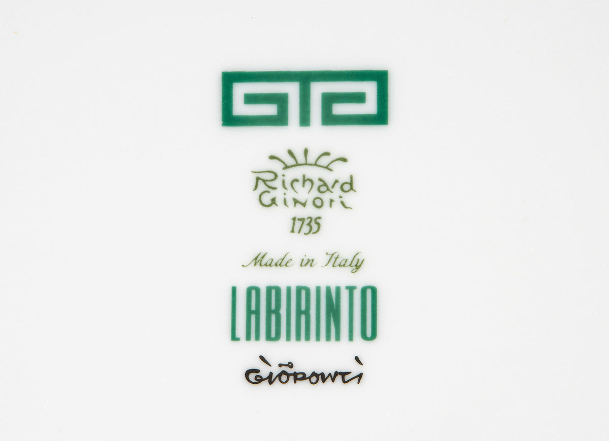 Ginori 1735 Labirinto Salad Bowl, Smeraldo, view 3