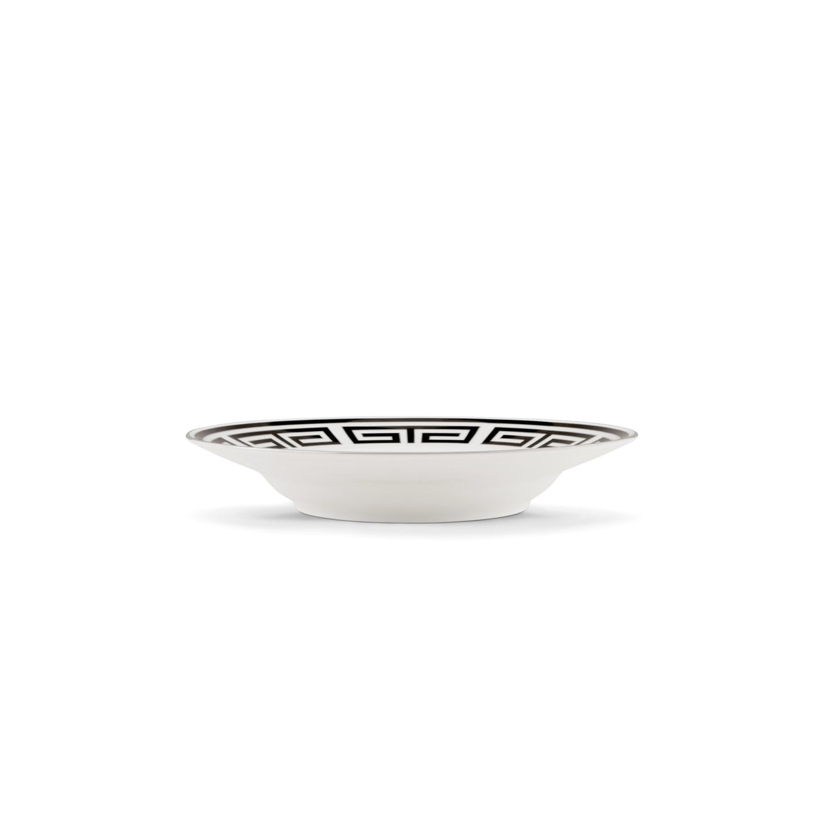 Ginori 1735 Labirinto Soup Plate, Black, view 4