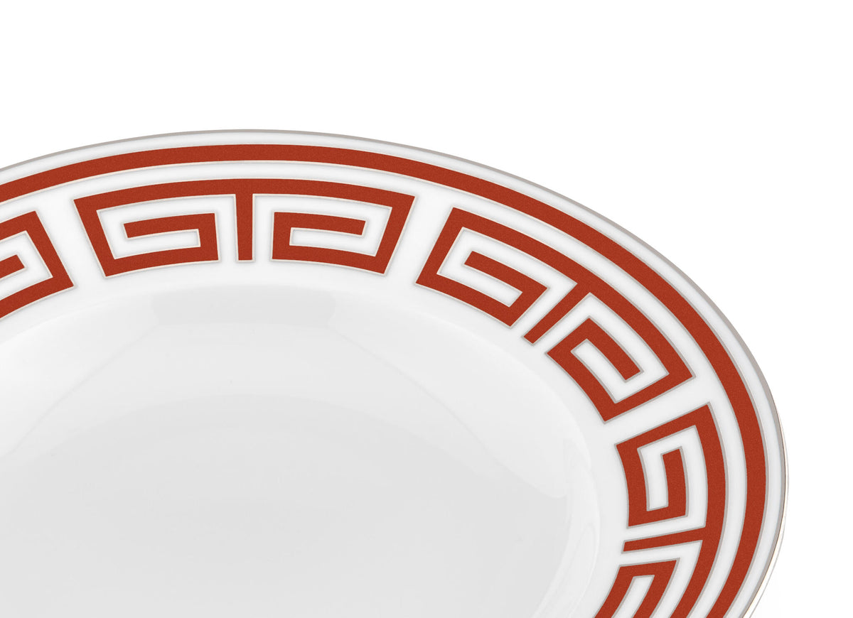 Ginori 1735 Labirinto Soup Plate, Scarlatto, view 3