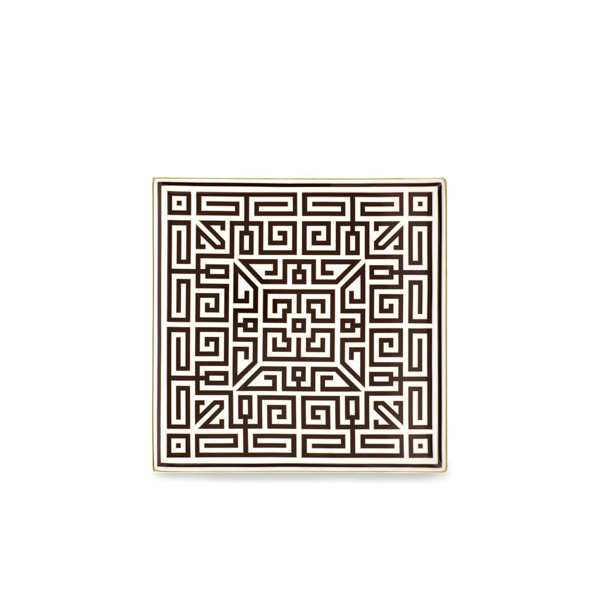 Ginori 1735 Labirinto Square Centerpiece, Ebano