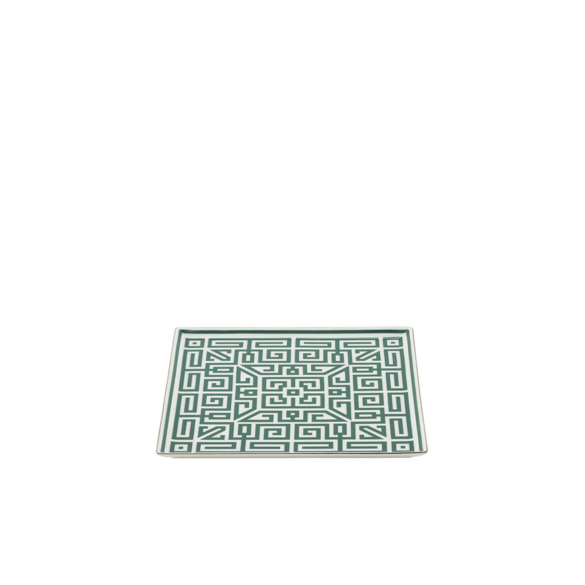 Ginori 1735 Labirinto Square Centerpiece, Smeraldo, view 2