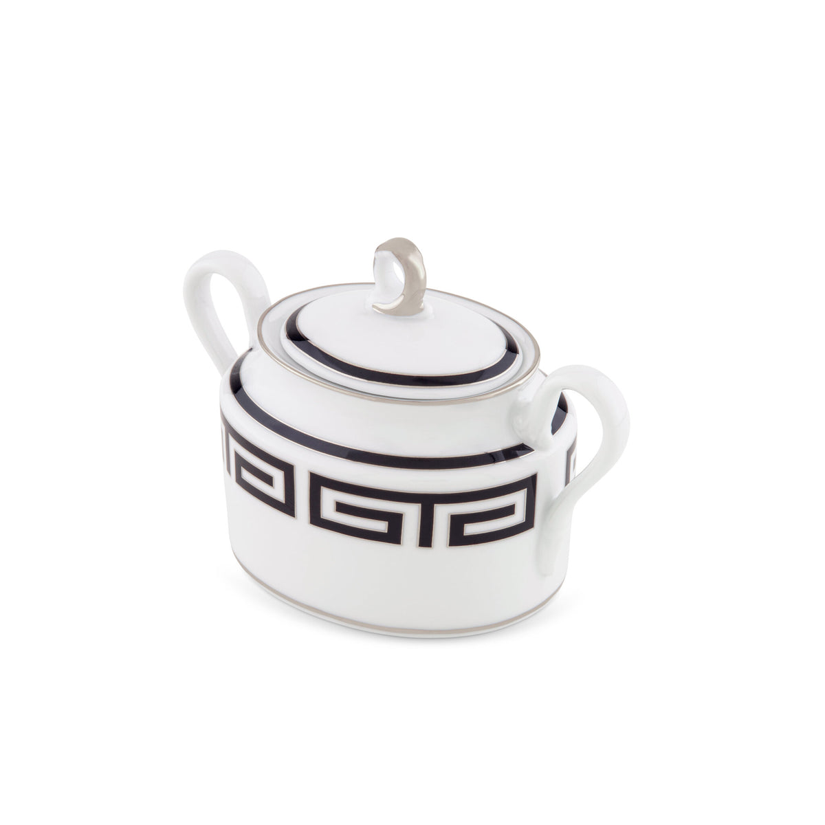 Ginori 1735 Labirinto Sugar Bowl, Black, view 2
