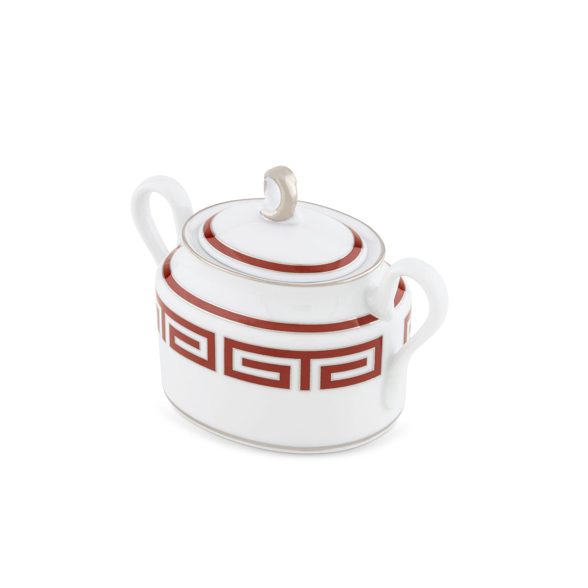 Ginori 1735 Labirinto Sugar Bowl, Scarlatto, view 2