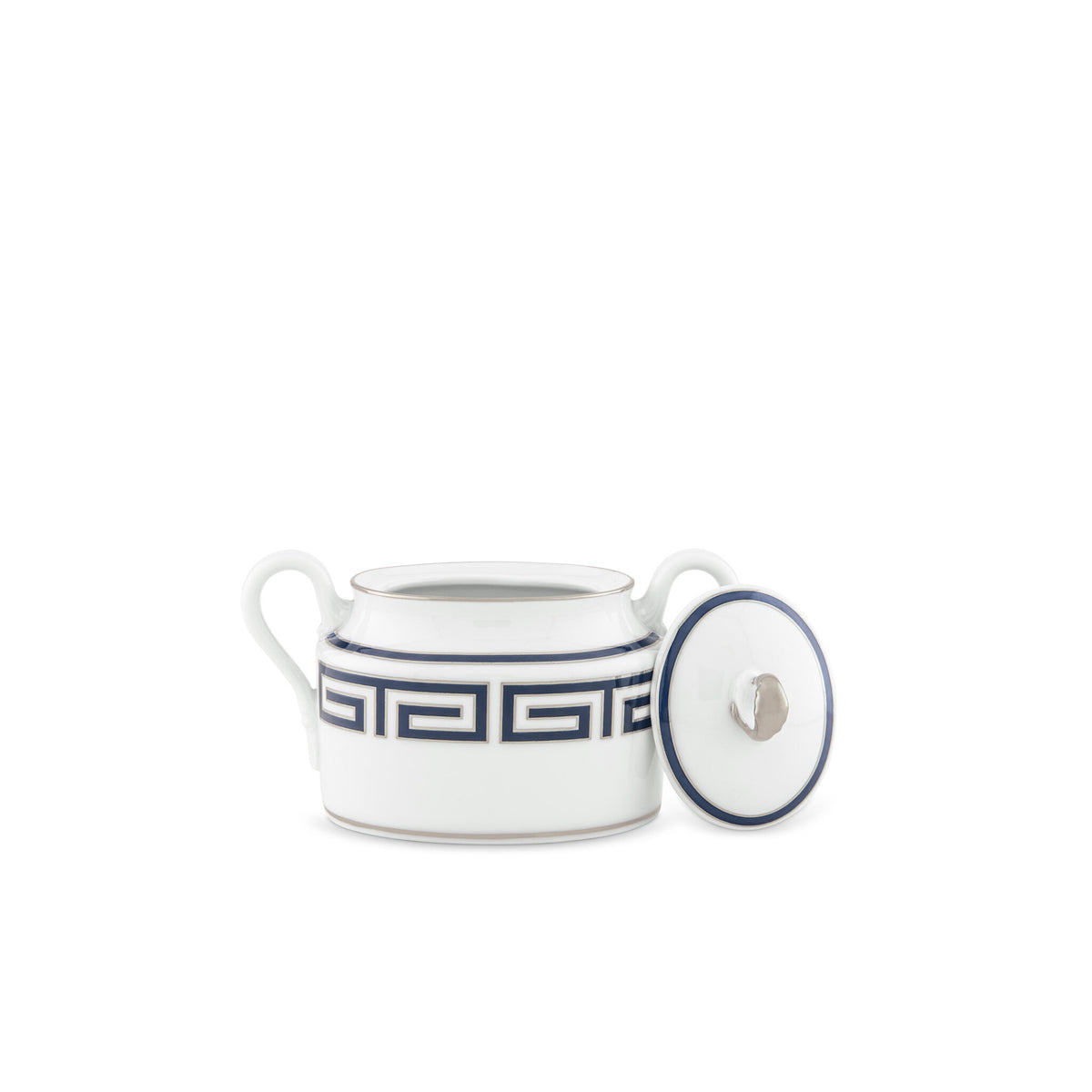 Ginori 1735 Labirinto Sugar Bowl, Zaffiro, view 3