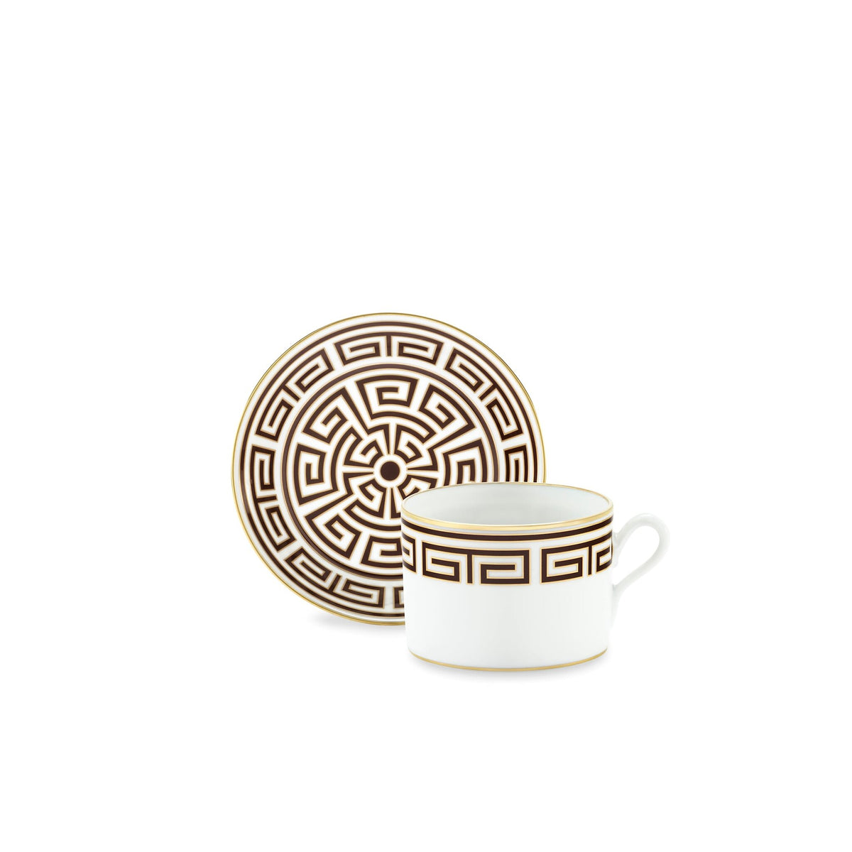 Ginori 1735 Labirinto Tea Cup, Ebano, view 3
