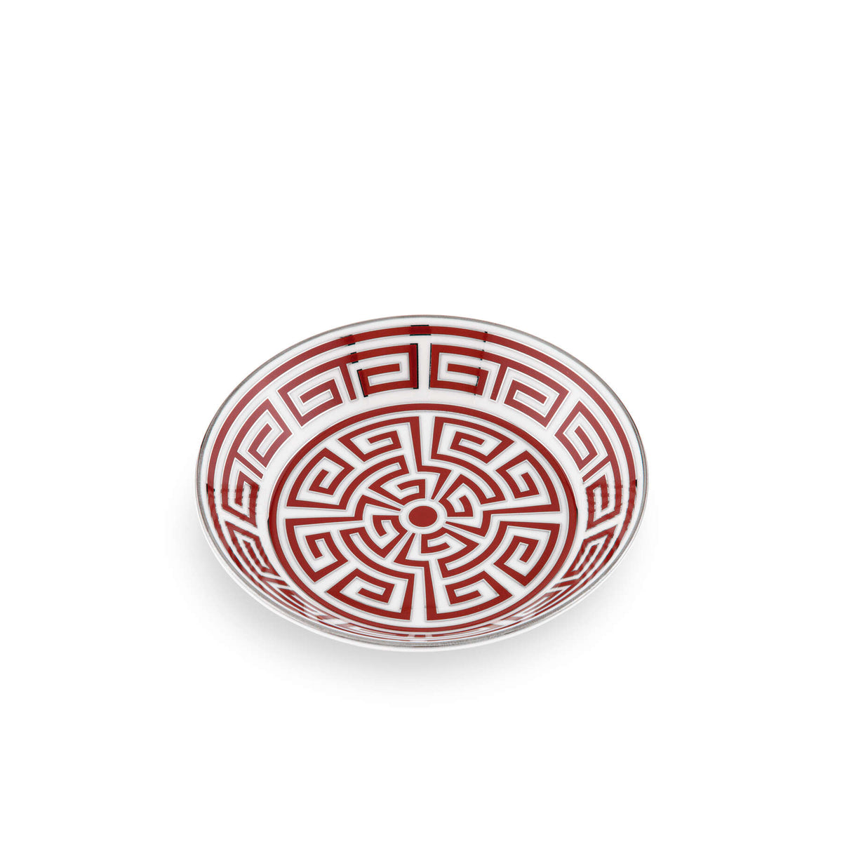 Ginori 1735 Labirinto Tea Saucer, Scarlatto, view 2