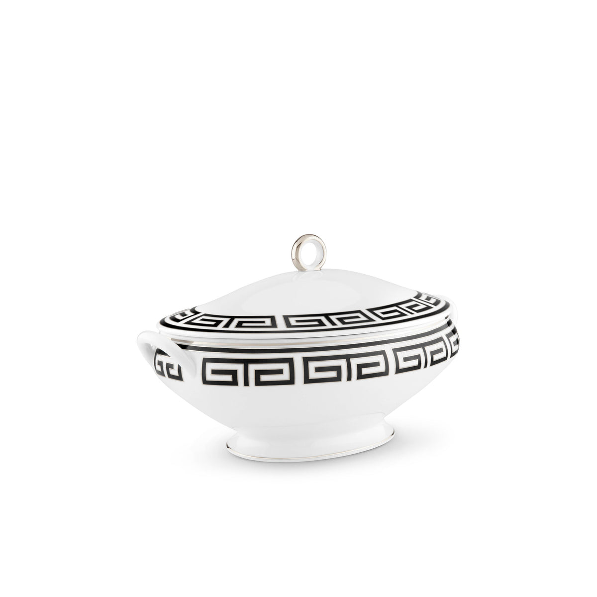 Ginori 1735 Labirinto Tureen, Black, view 2