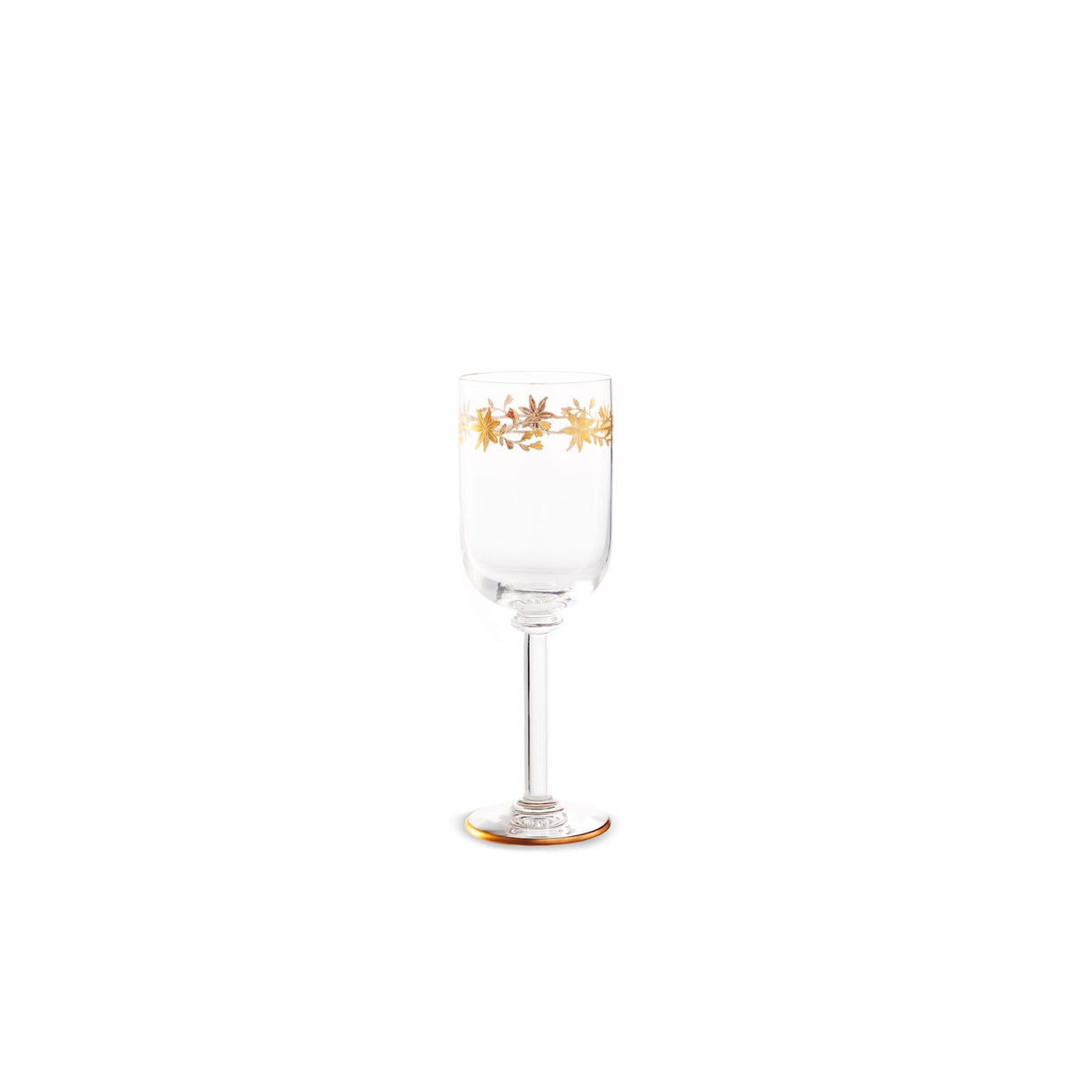 Ginori 1735 Marchese Water Goblets, Gold Thread, Set of 2