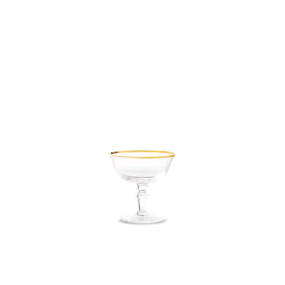 Ginori 1735 Medici Champagne Goblets, Gold Thread, Set of 2