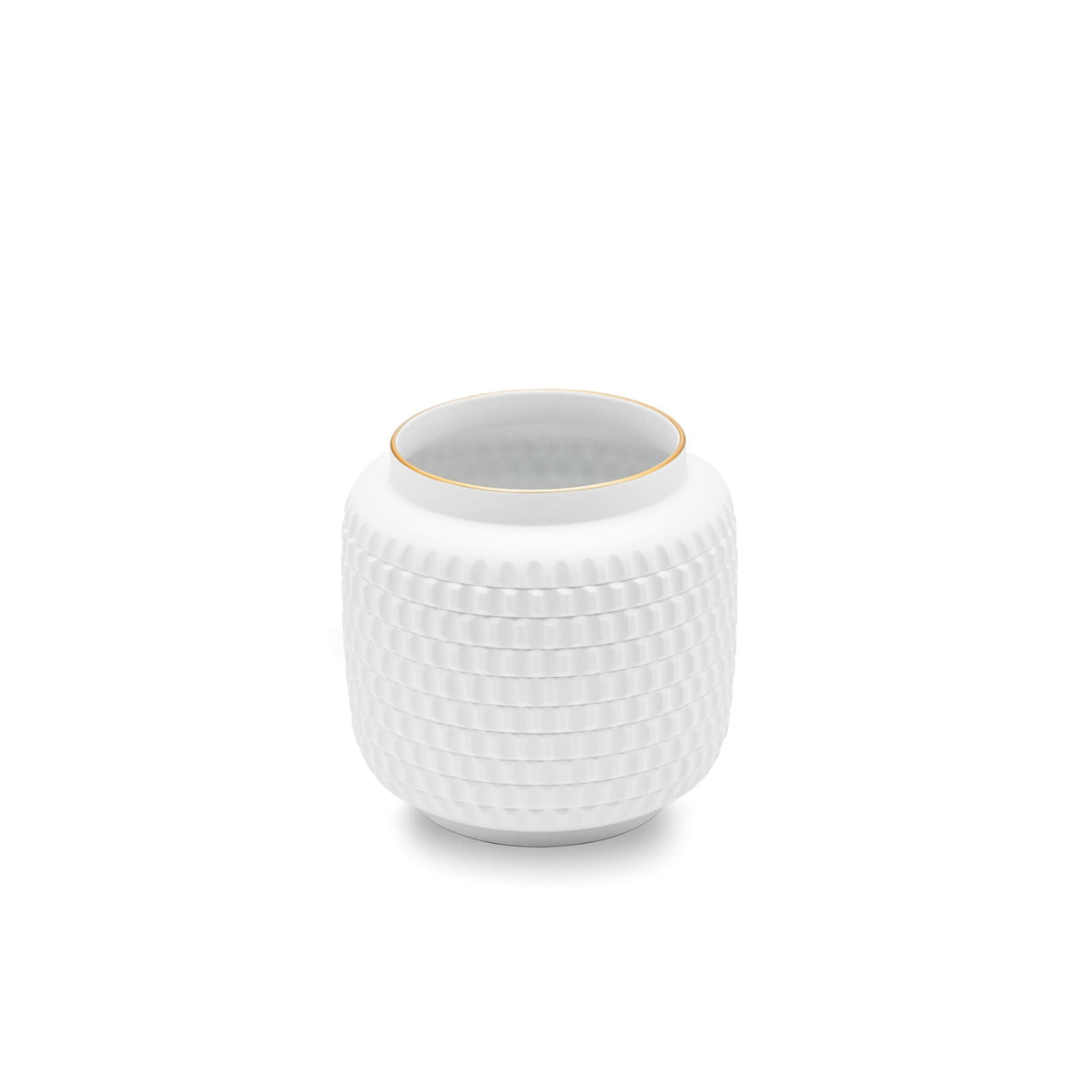 Ginori 1735 Officina Ultra Vase with Lid Gear, Mechanical Textures, view 4