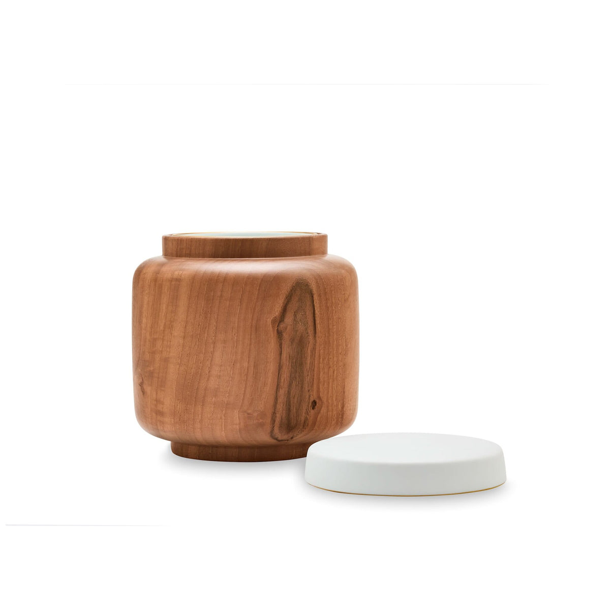 Ginori 1735 Officina Ultra Vase with Lid Walnut, Wood, view 3