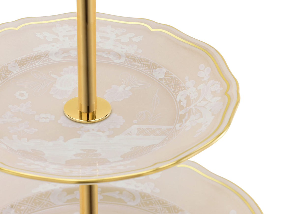 Ginori 1735 Oriente Italiano 3-Tier Serving Stand, Meringa, view 3