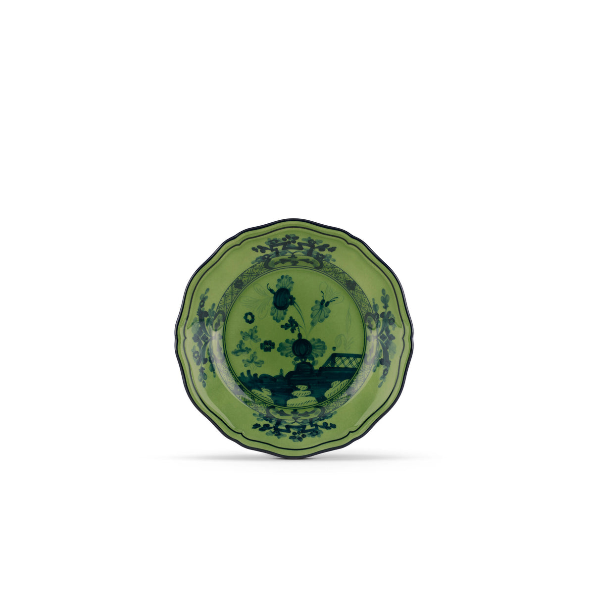 Ginori 1735 Oriente Italiano Bread Plate, Malachite