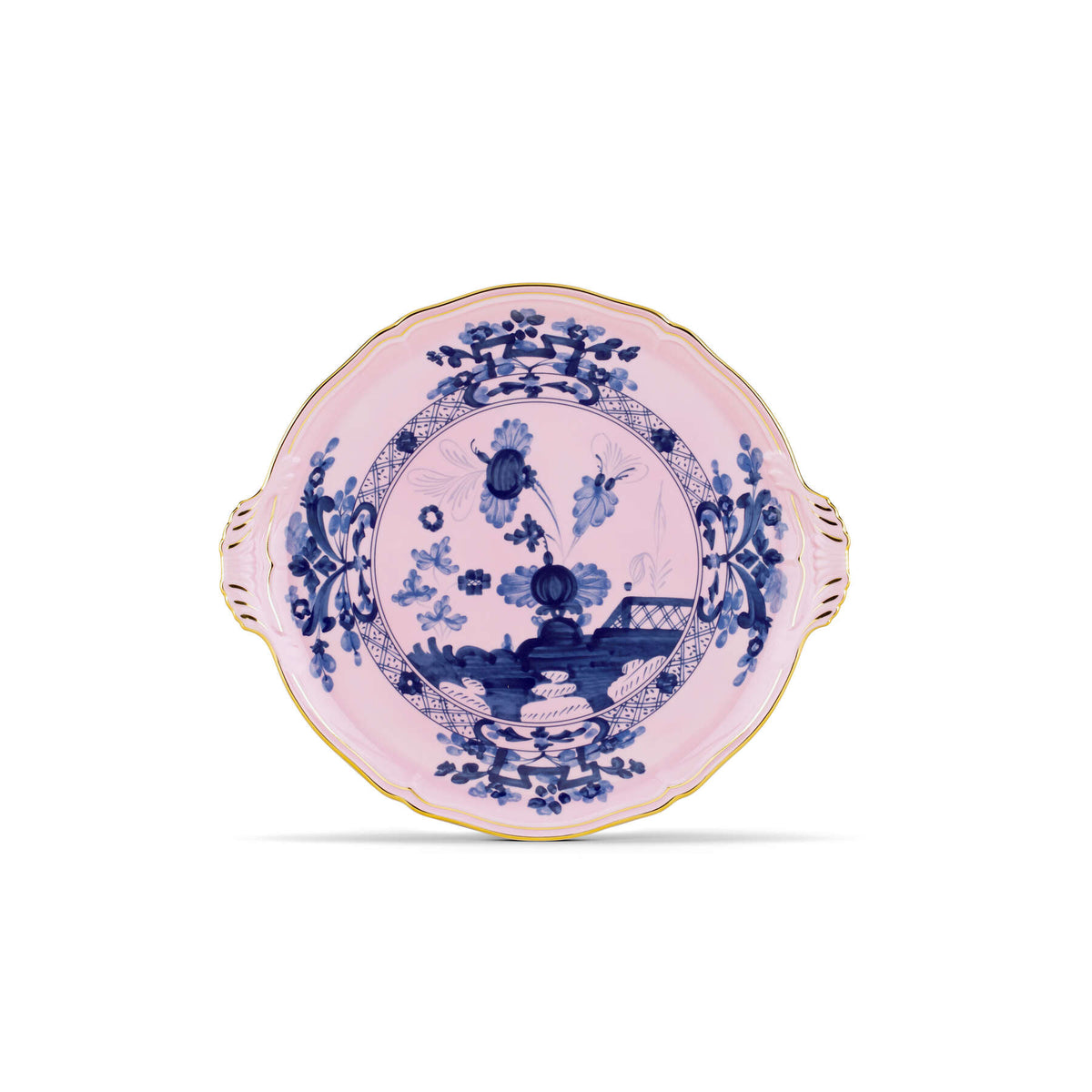Ginori 1735 Oriente Italiano Cake Plate, Azalea