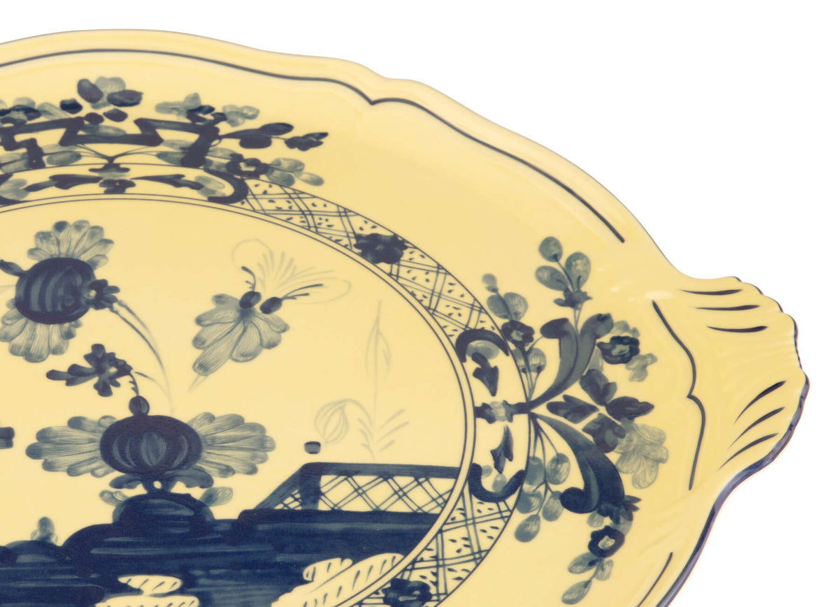 Ginori 1735 Oriente Italiano Cake Plate, Citrino, view 3