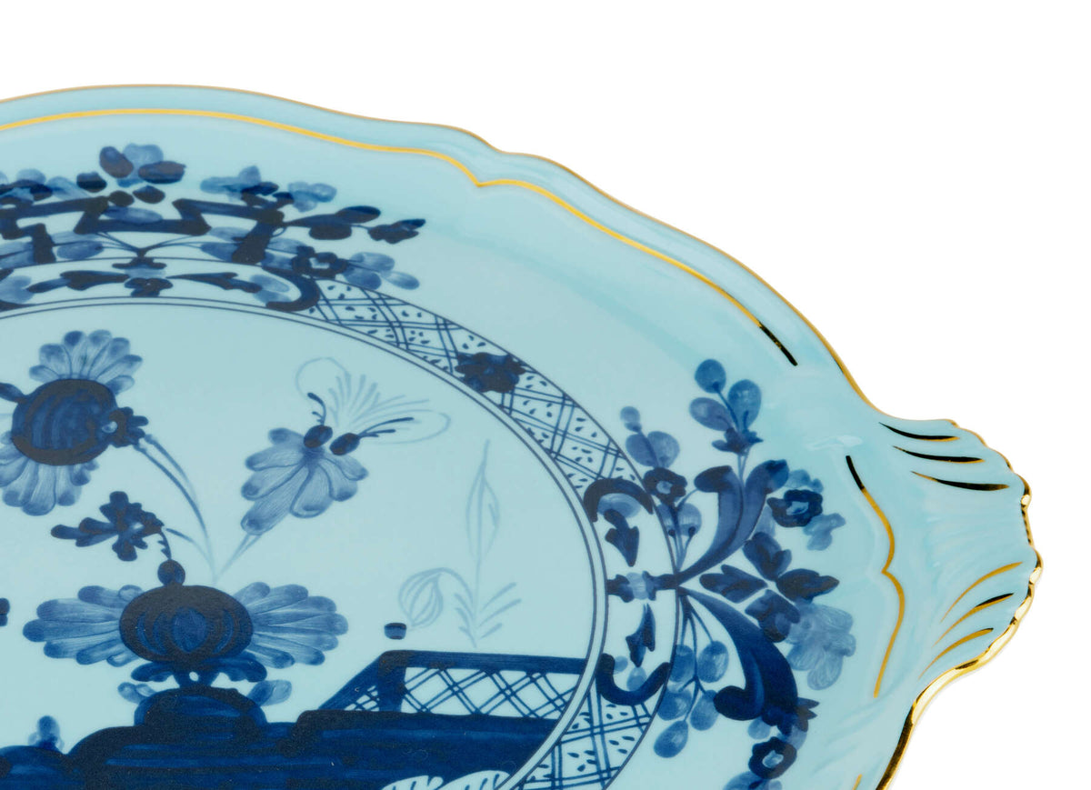 Ginori 1735 Oriente Italiano Cake Plate, Iris, view 3
