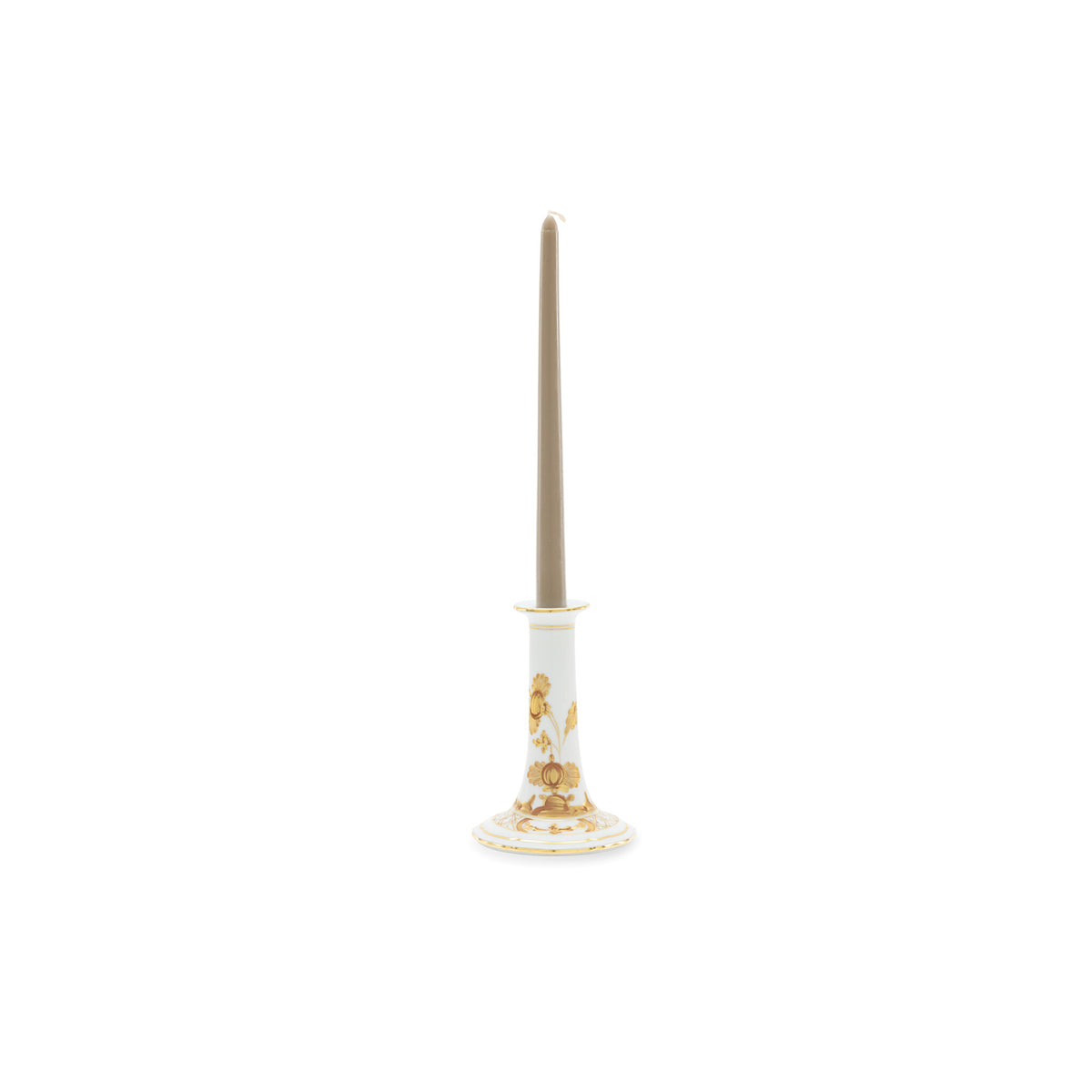 Ginori 1735 Oriente Italiano Candleholder, Aurum, view 2