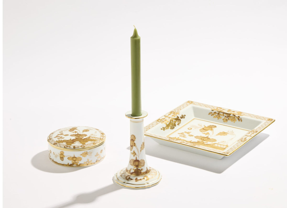 Ginori 1735 Oriente Italiano Candleholder, Aurum, view 4