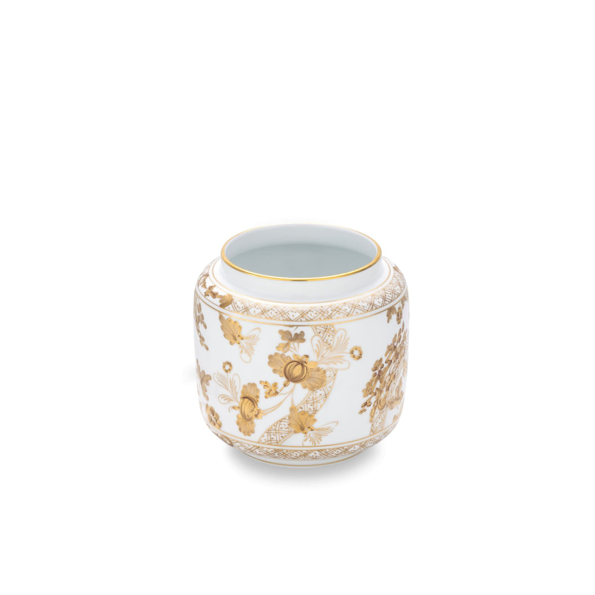 Ginori 1735 Oriente Italiano Candleholder Vase, Aurum, view 2