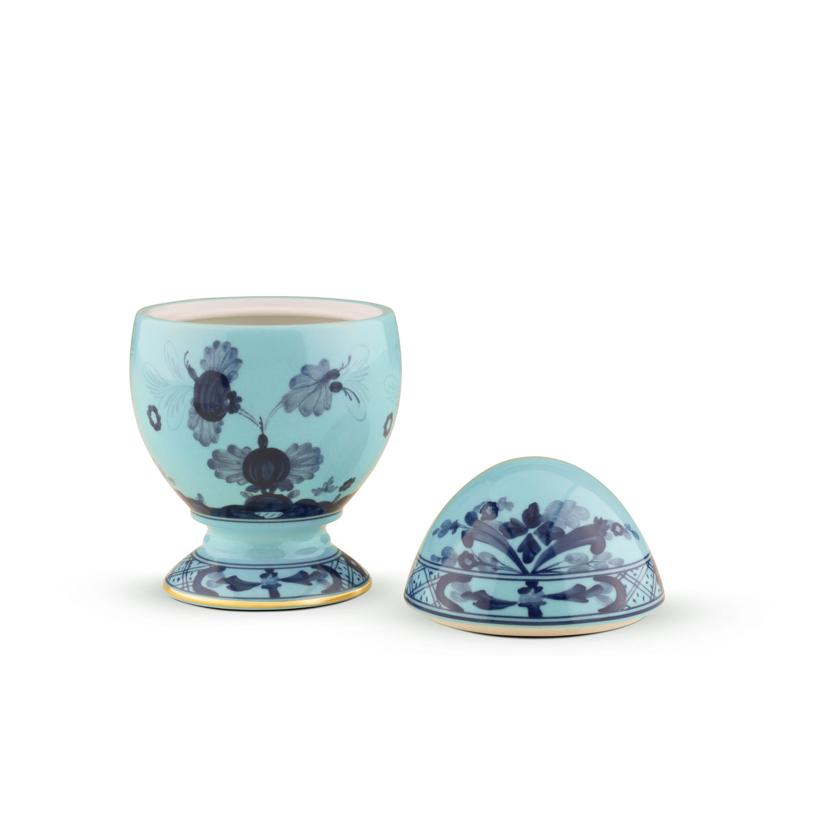 Ginori 1735 Oriente Italiano Egg, Iris, view 3