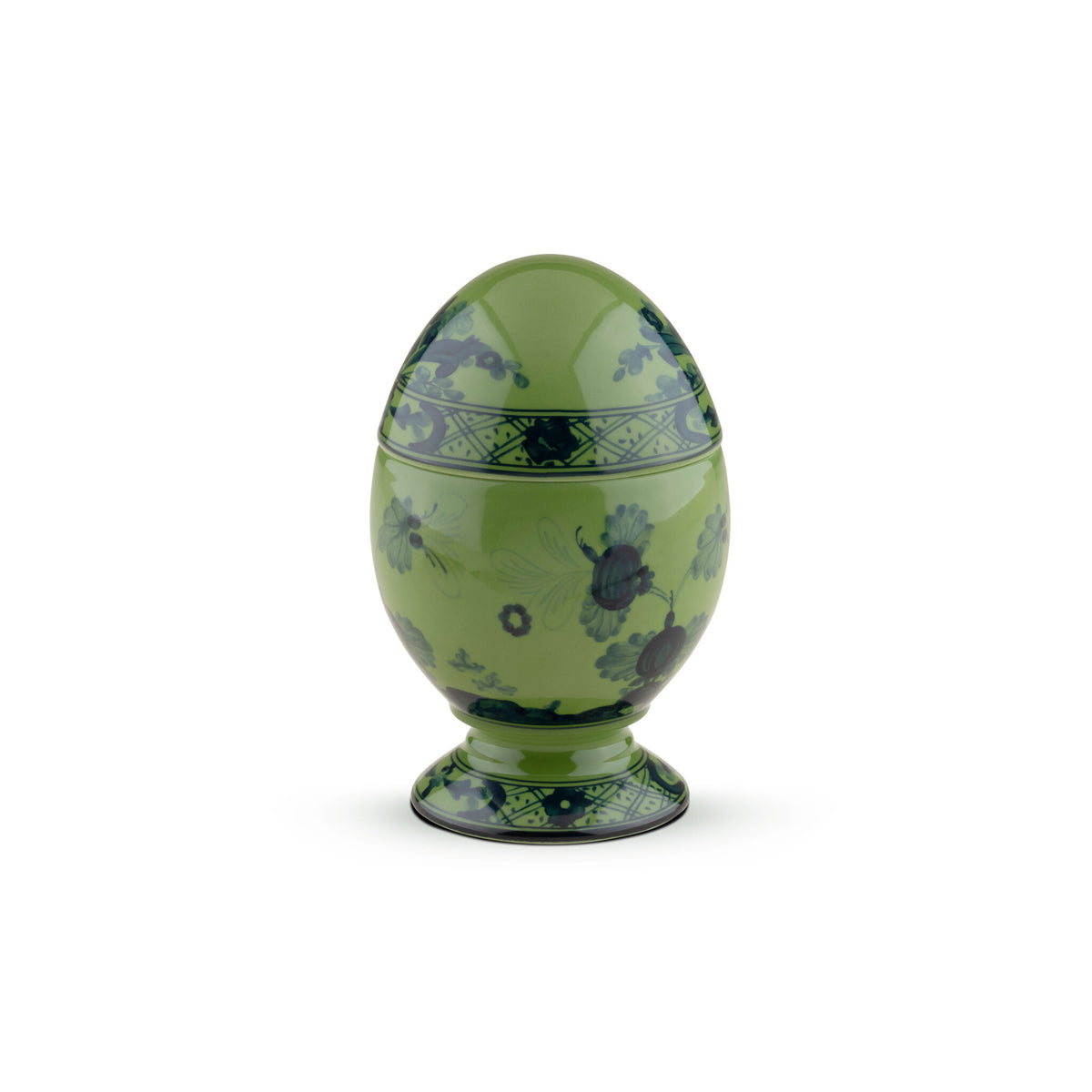 Ginori 1735 Oriente Italiano Egg, Malachite, view 2